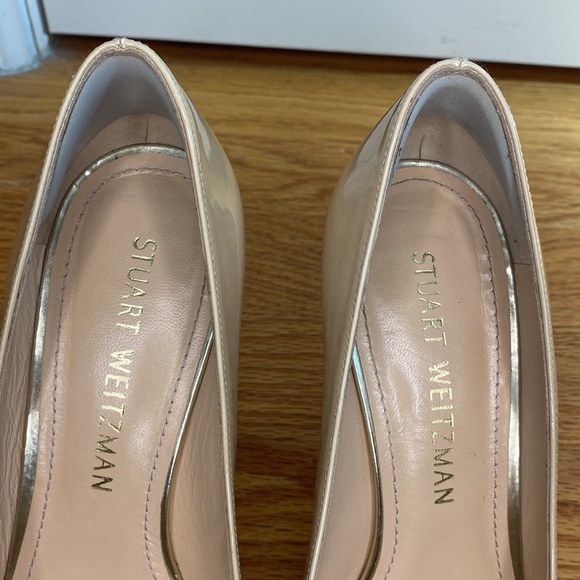 Stuart Weitzman Patent Leather Nude Heels, EU 37 - Picture 10 of 13